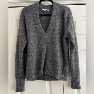 Tibi grey v neck sweater
